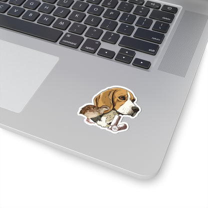 Dog and Quail Sticker