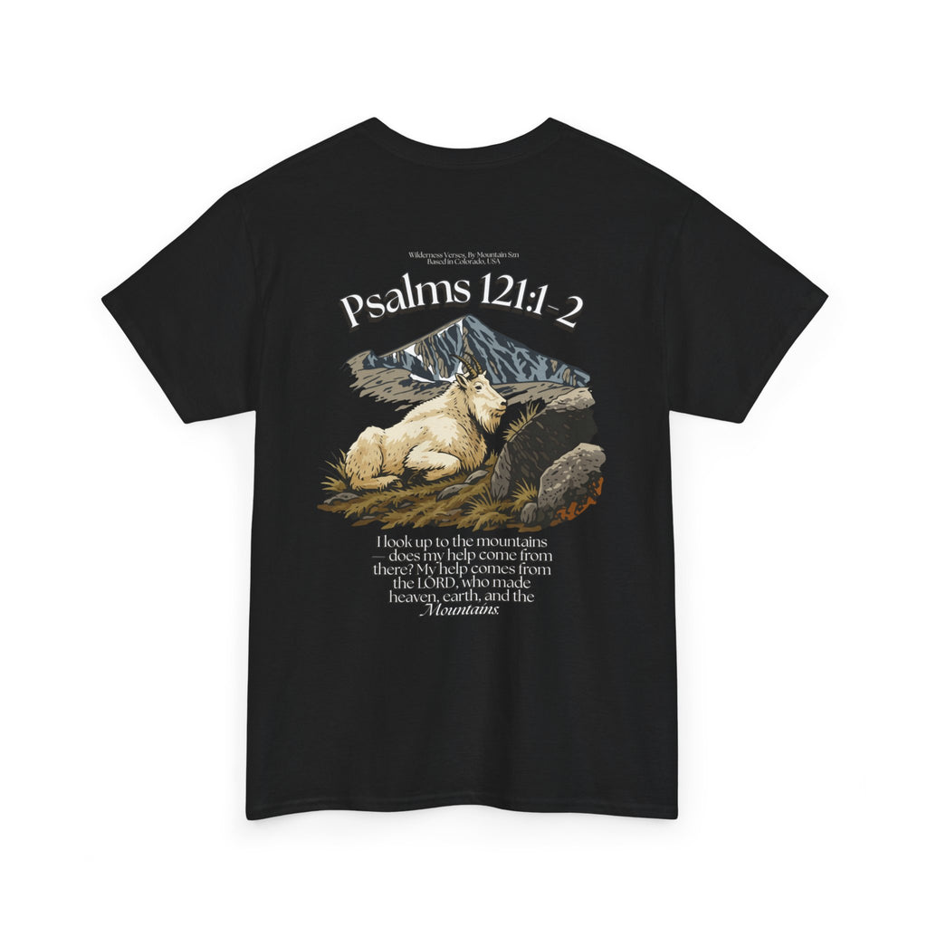 Psalms 121:1-2 Mountain Goat Tee