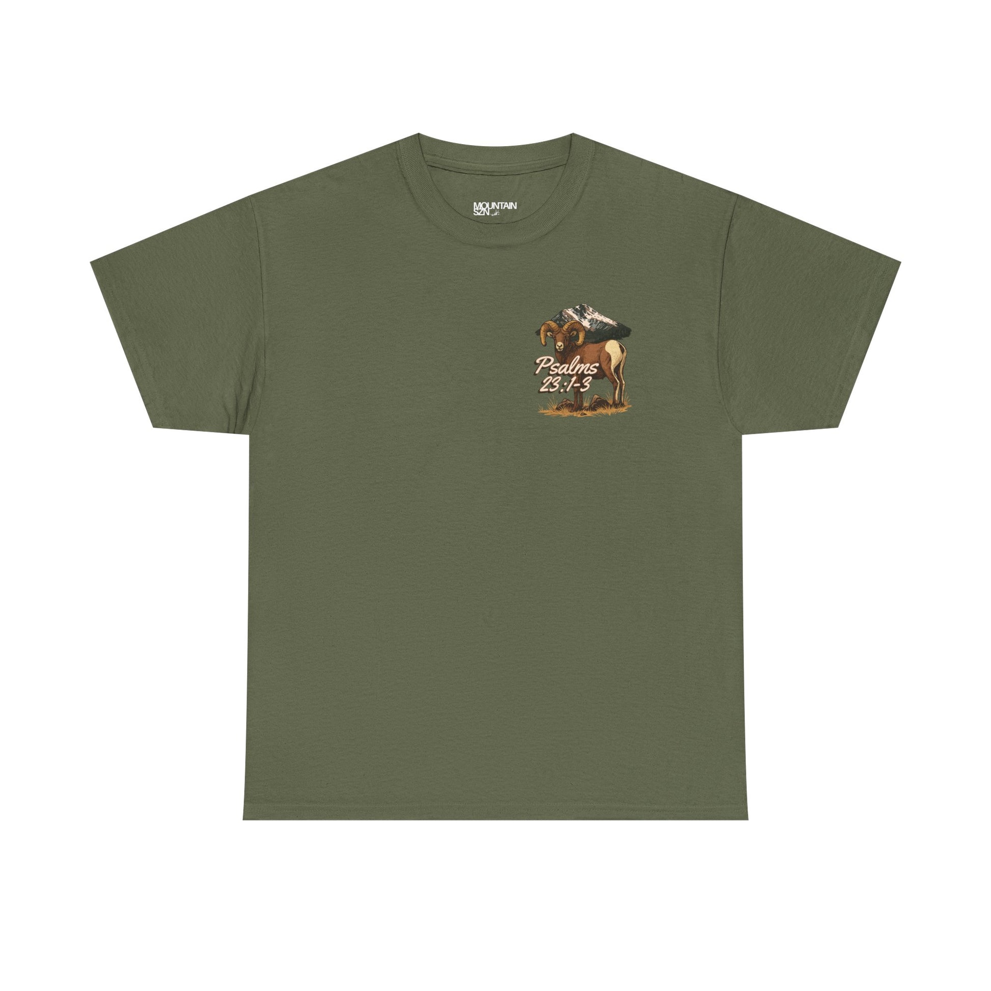 Psalms 23:1-3 Bighorn Tee