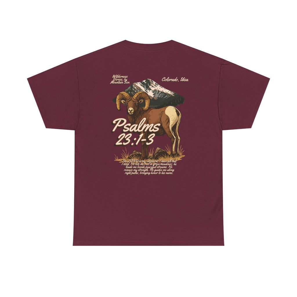 Psalms 23:1-3 Bighorn Tee