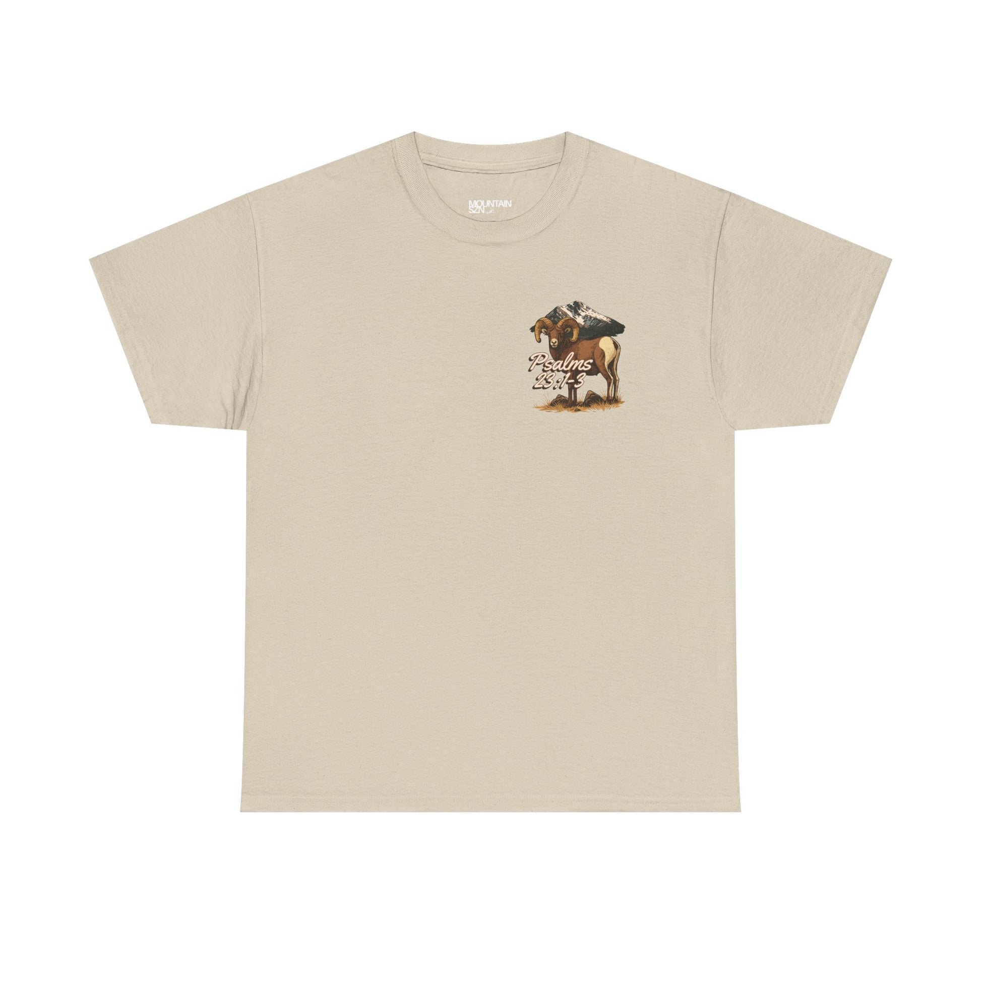 Psalms 23:1-3 Bighorn Tee