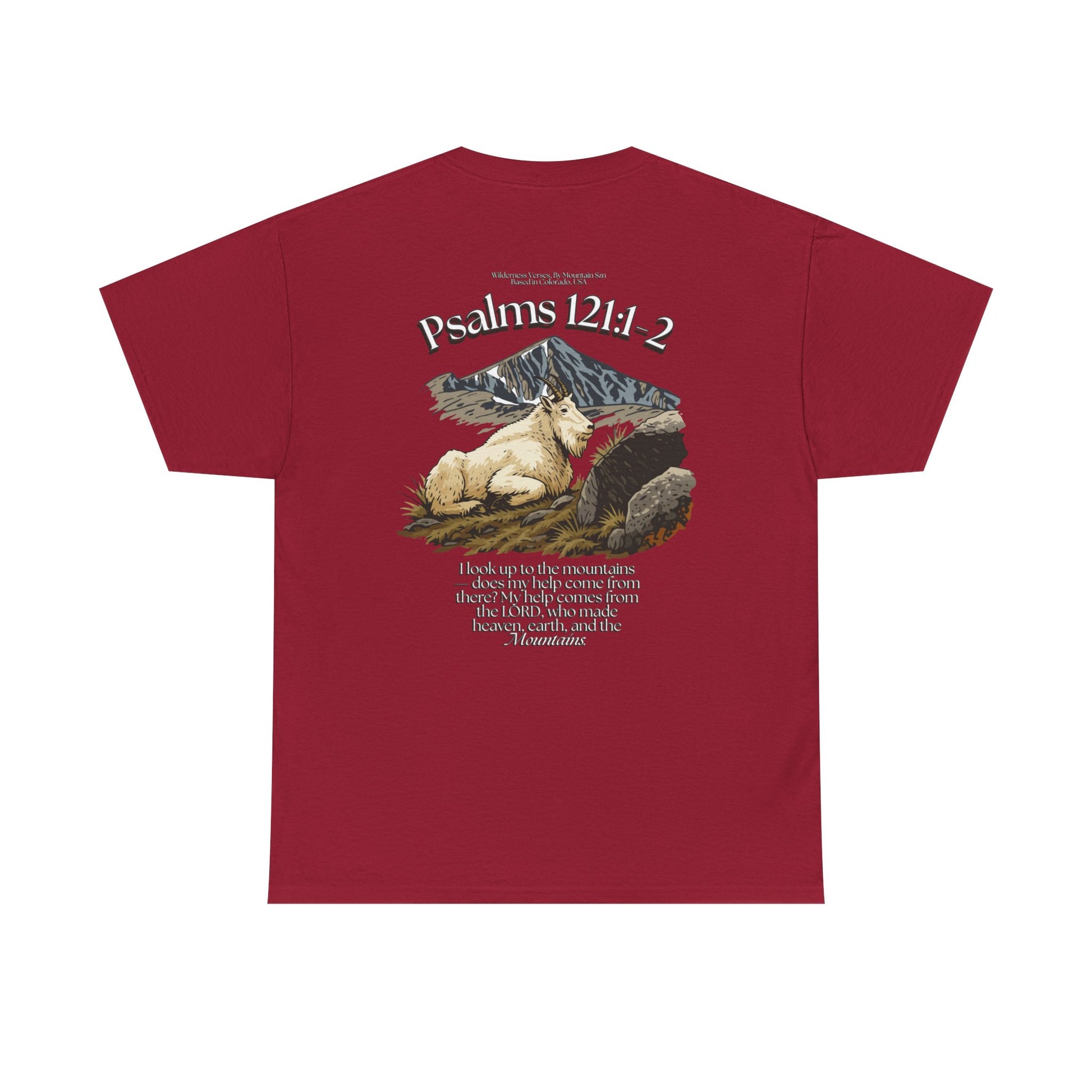 Psalms 121:1-2 Mountain Goat Tee