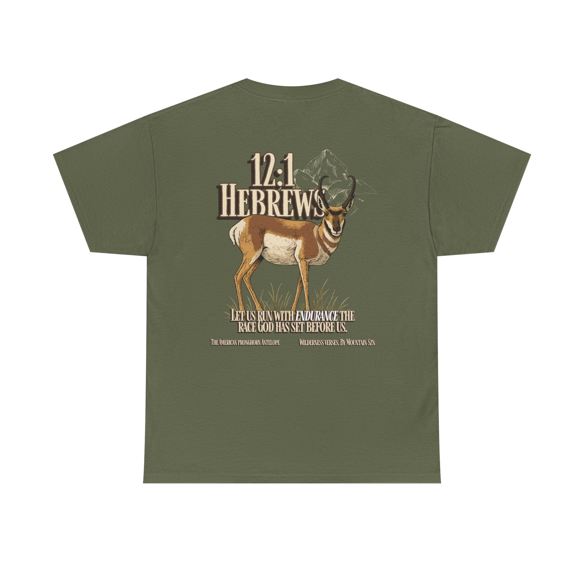 Hebrews 12:1 Pronghorn Tee