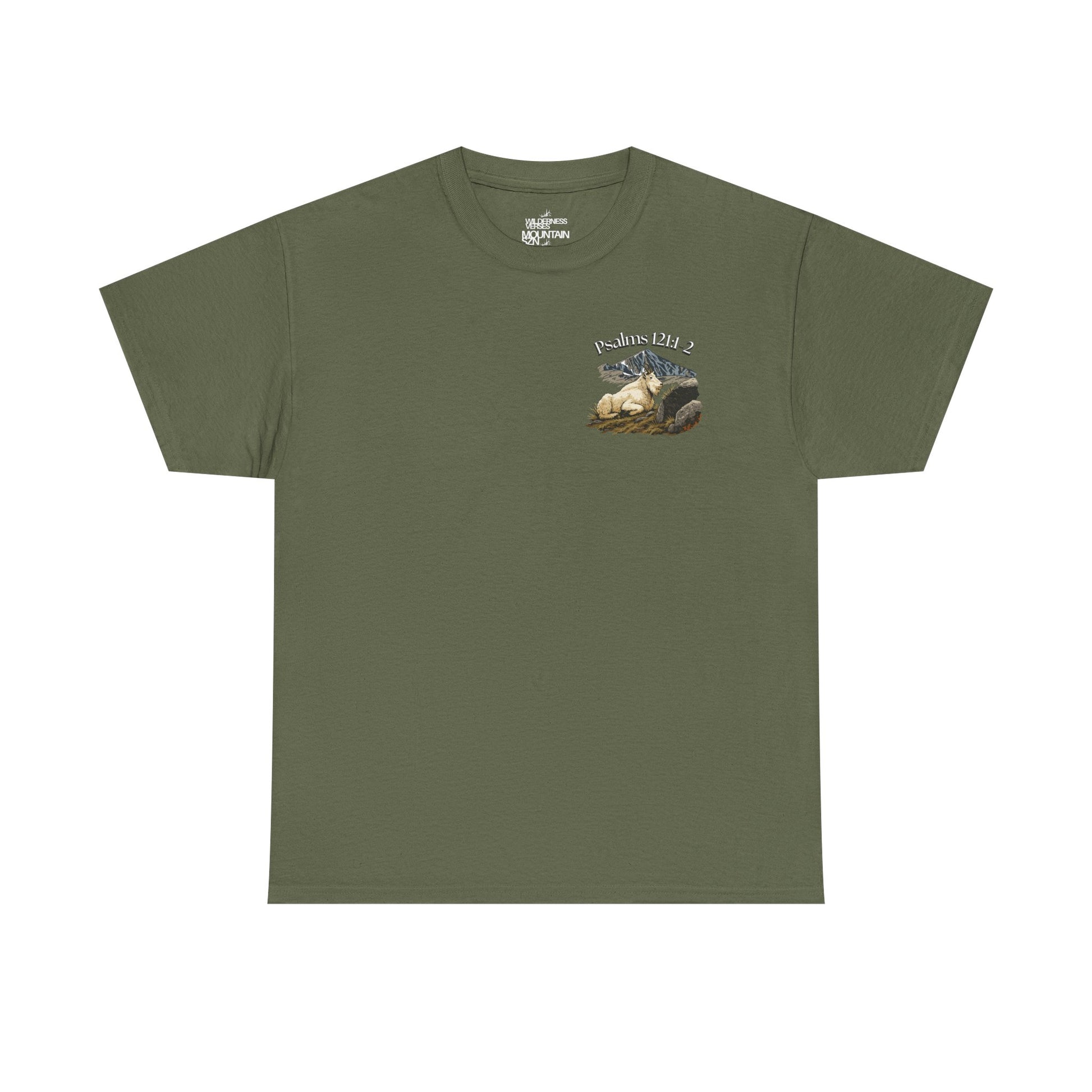 Psalms 121:1-2 Mountain Goat Tee