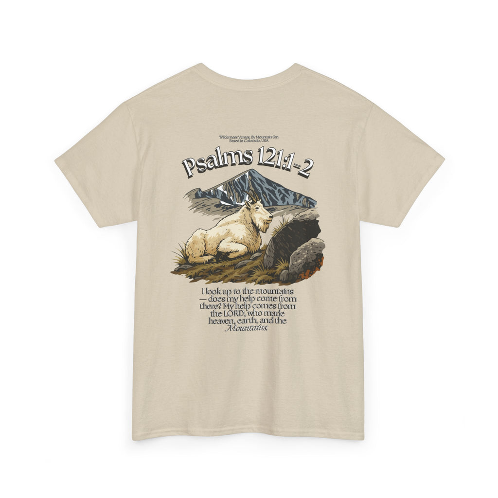 Psalms 121:1-2 Mountain Goat Tee