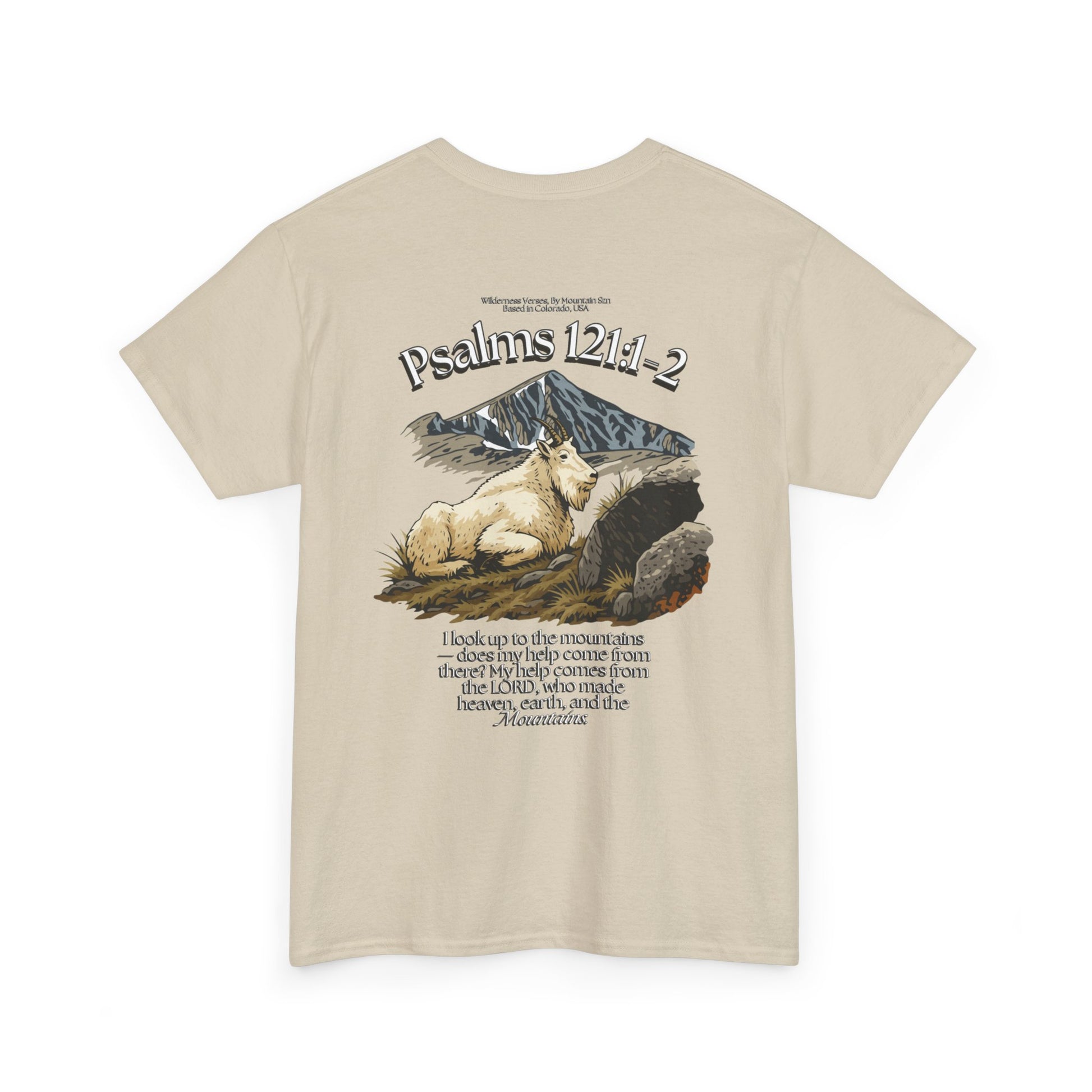 Psalms 121:1-2 Mountain Goat Tee