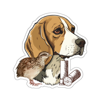 Dog and Quail Sticker