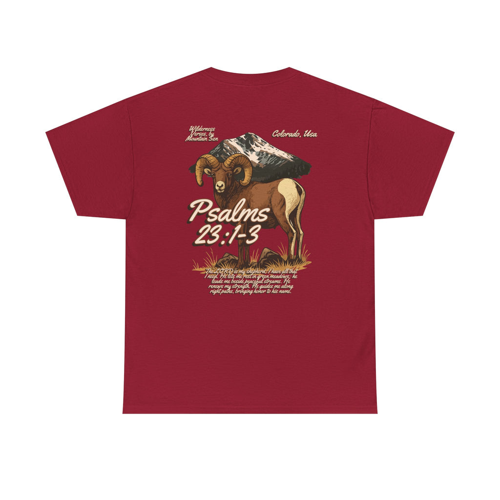 Psalms 23:1-3 Bighorn Tee