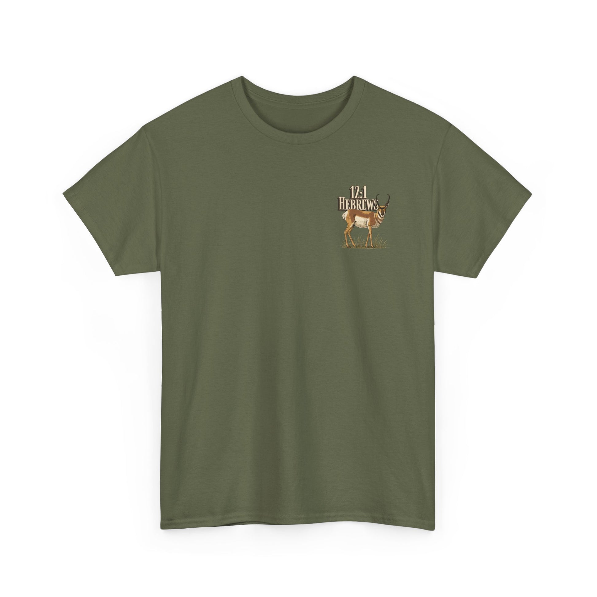 Hebrews 12:1 Pronghorn Tee