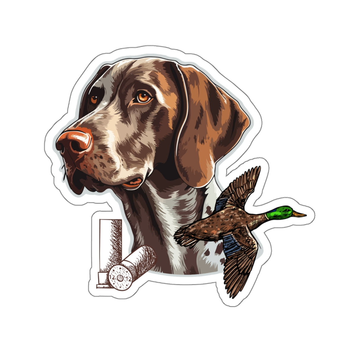 Dog and Duck #1 Sticker