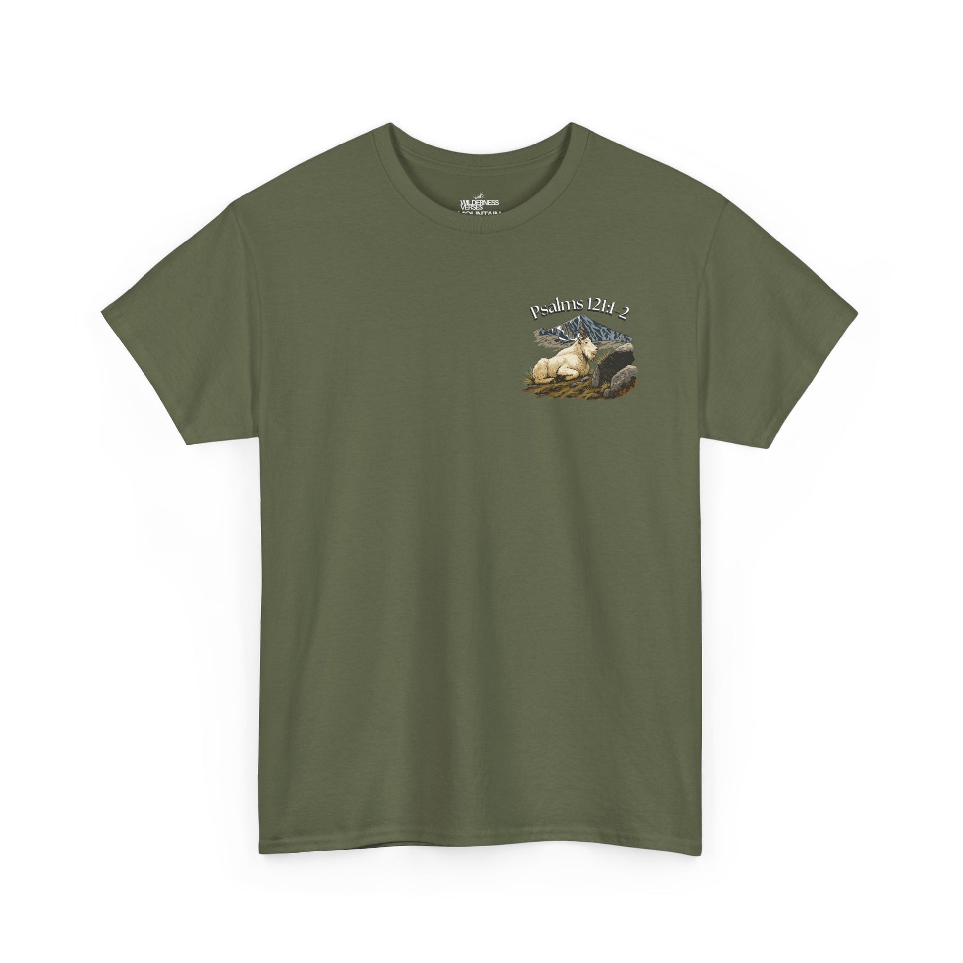 Psalms 121:1-2 Mountain Goat Tee