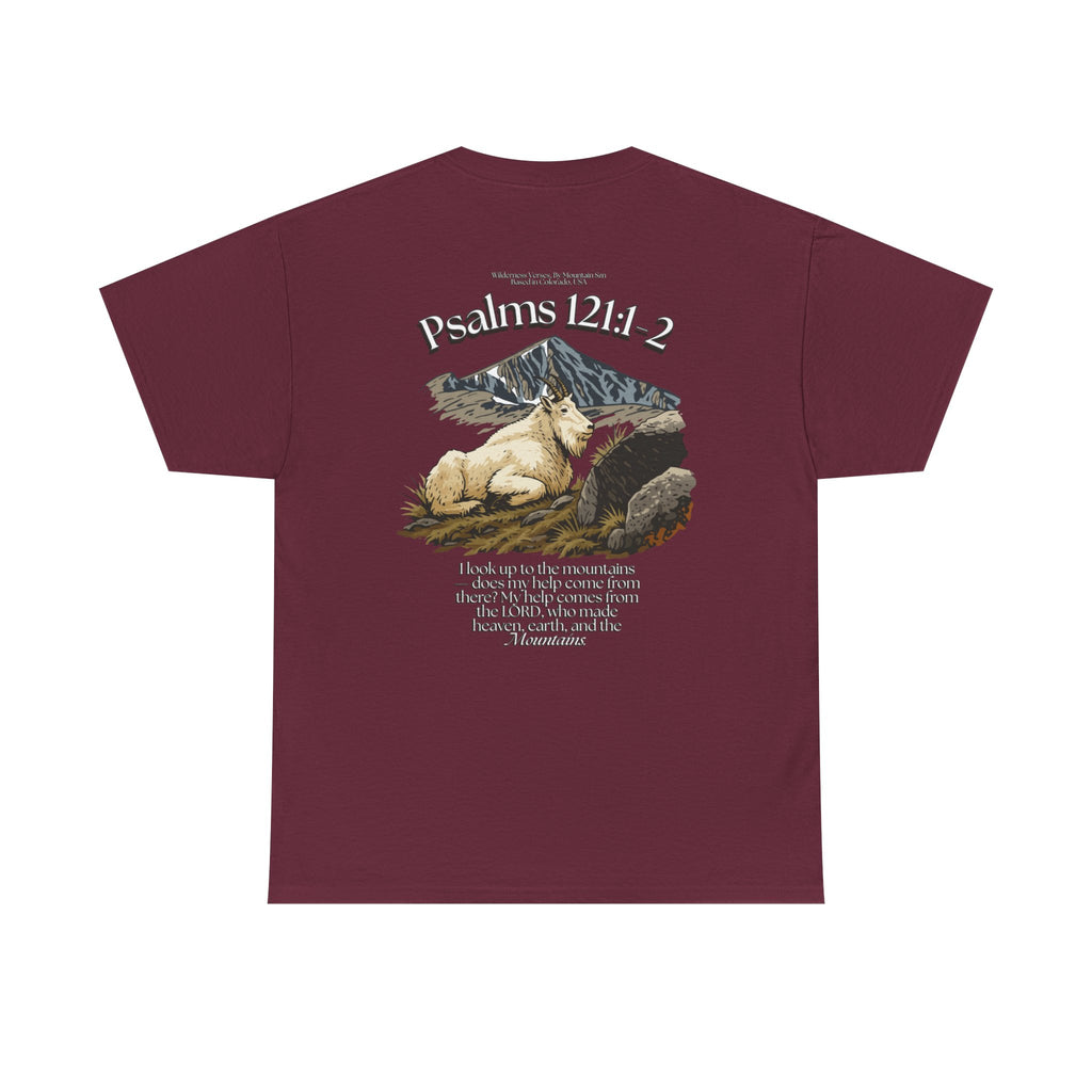 Psalms 121:1-2 Mountain Goat Tee
