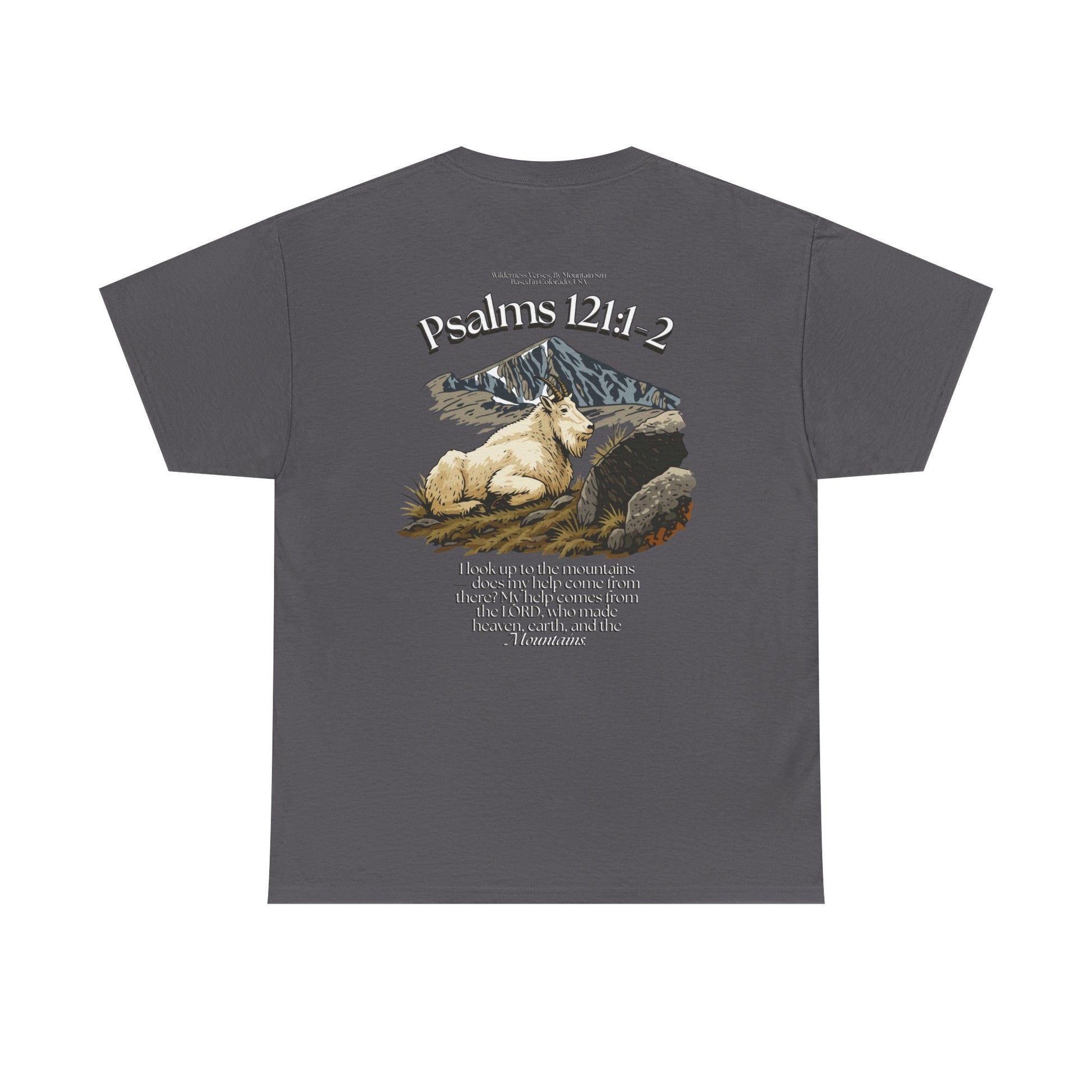 Psalms 121:1-2 Mountain Goat Tee