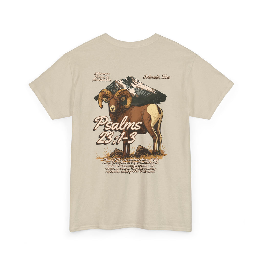Psalms 23:1-3 Bighorn Tee