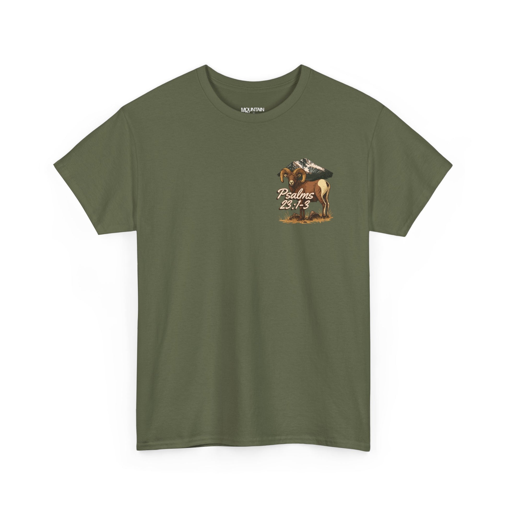 Psalms 23:1-3 Bighorn Tee