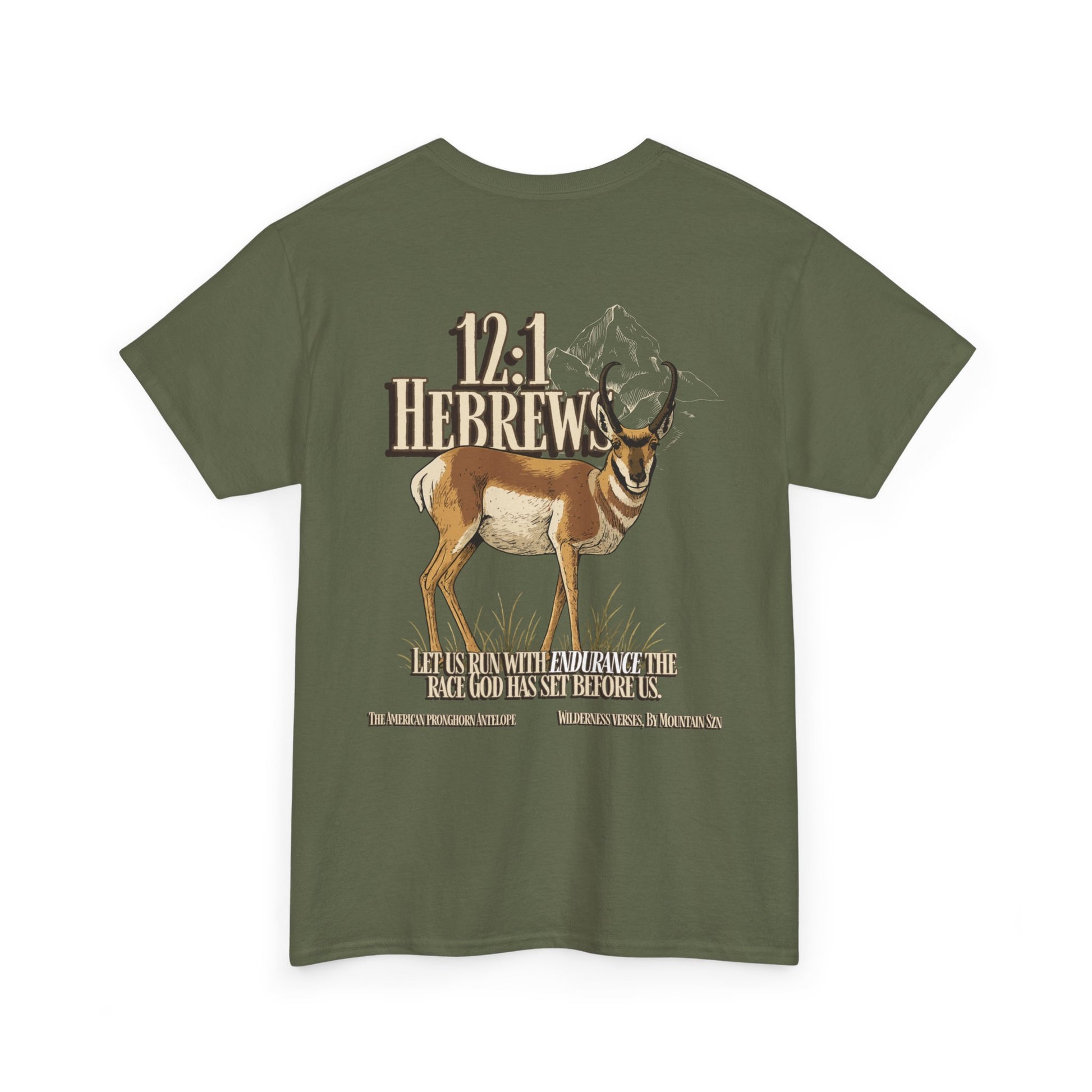 Hebrews 12:1 Pronghorn Tee