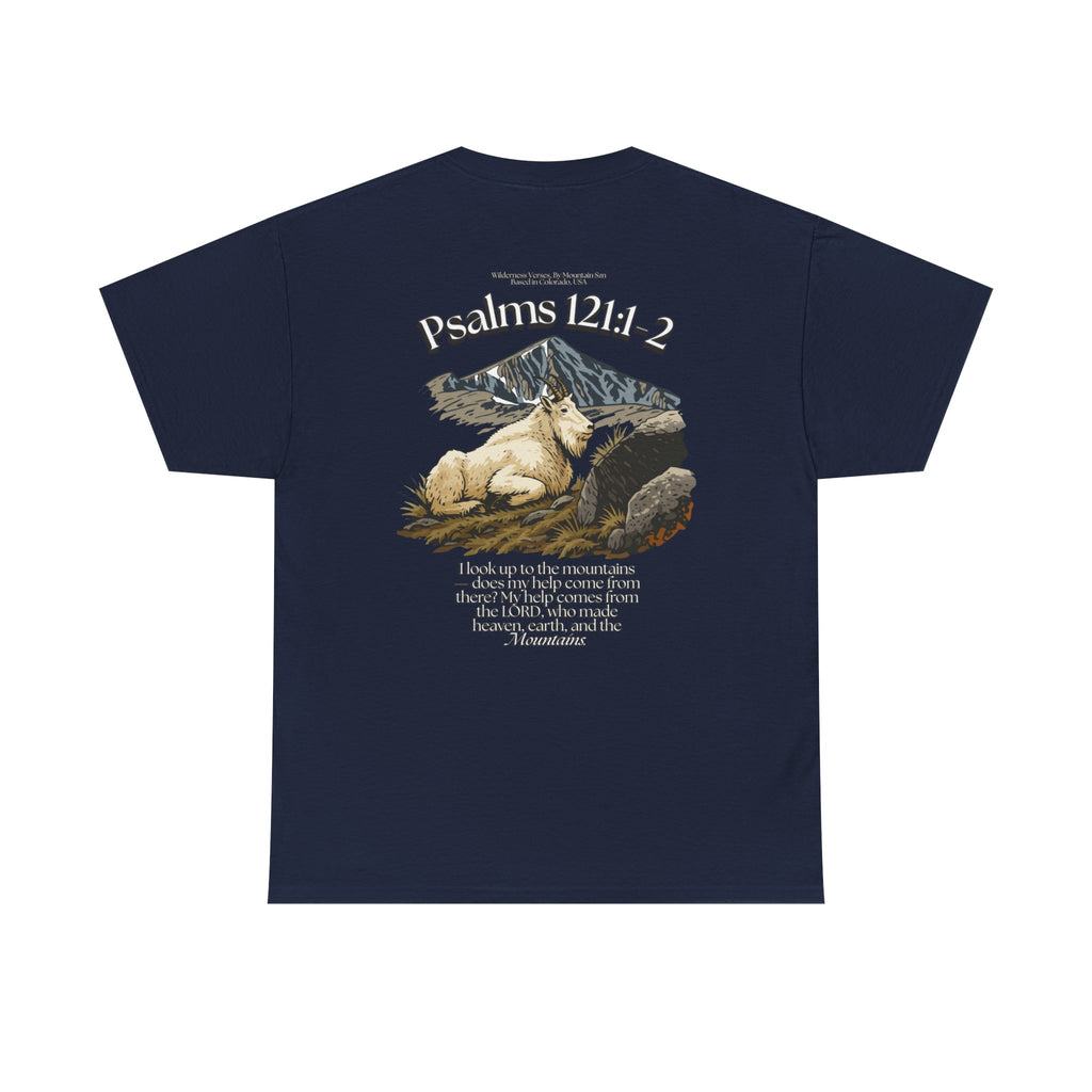 Psalms 121:1-2 Mountain Goat Tee
