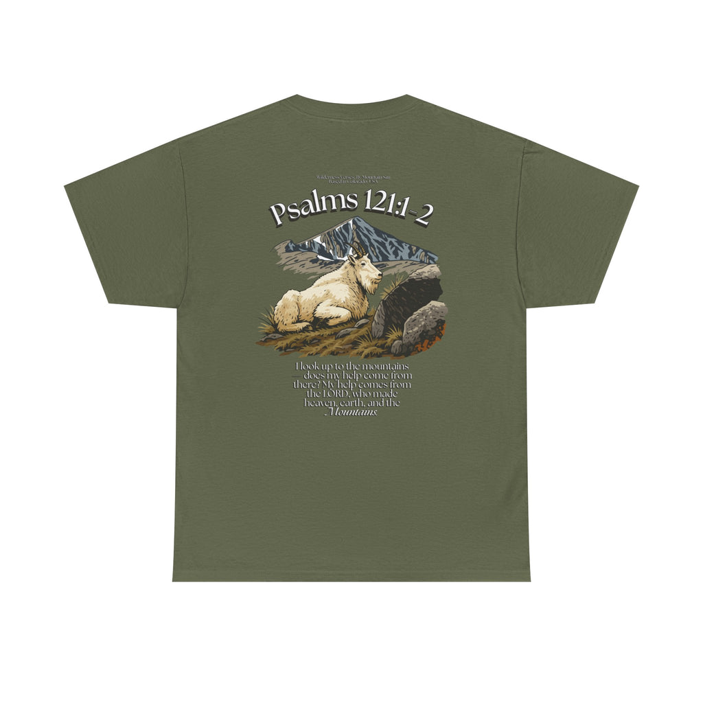 Psalms 121:1-2 Mountain Goat Tee
