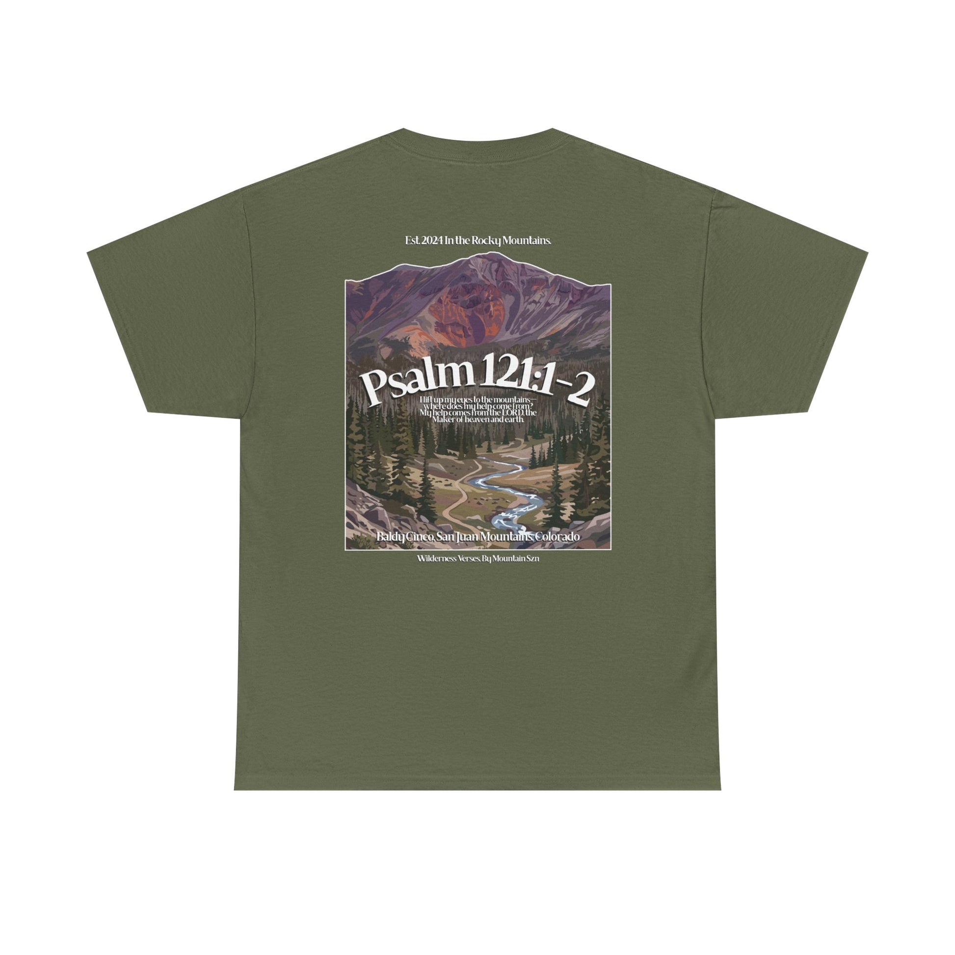 Psalm 121:1-2 Rocky Mountains Tee