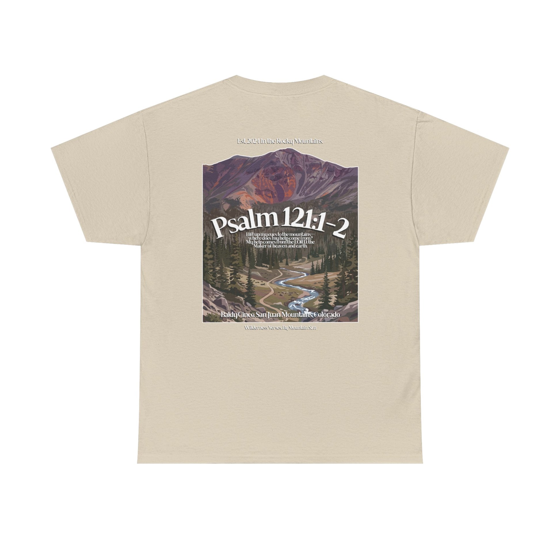 Psalm 121:1-2 Rocky Mountains Tee