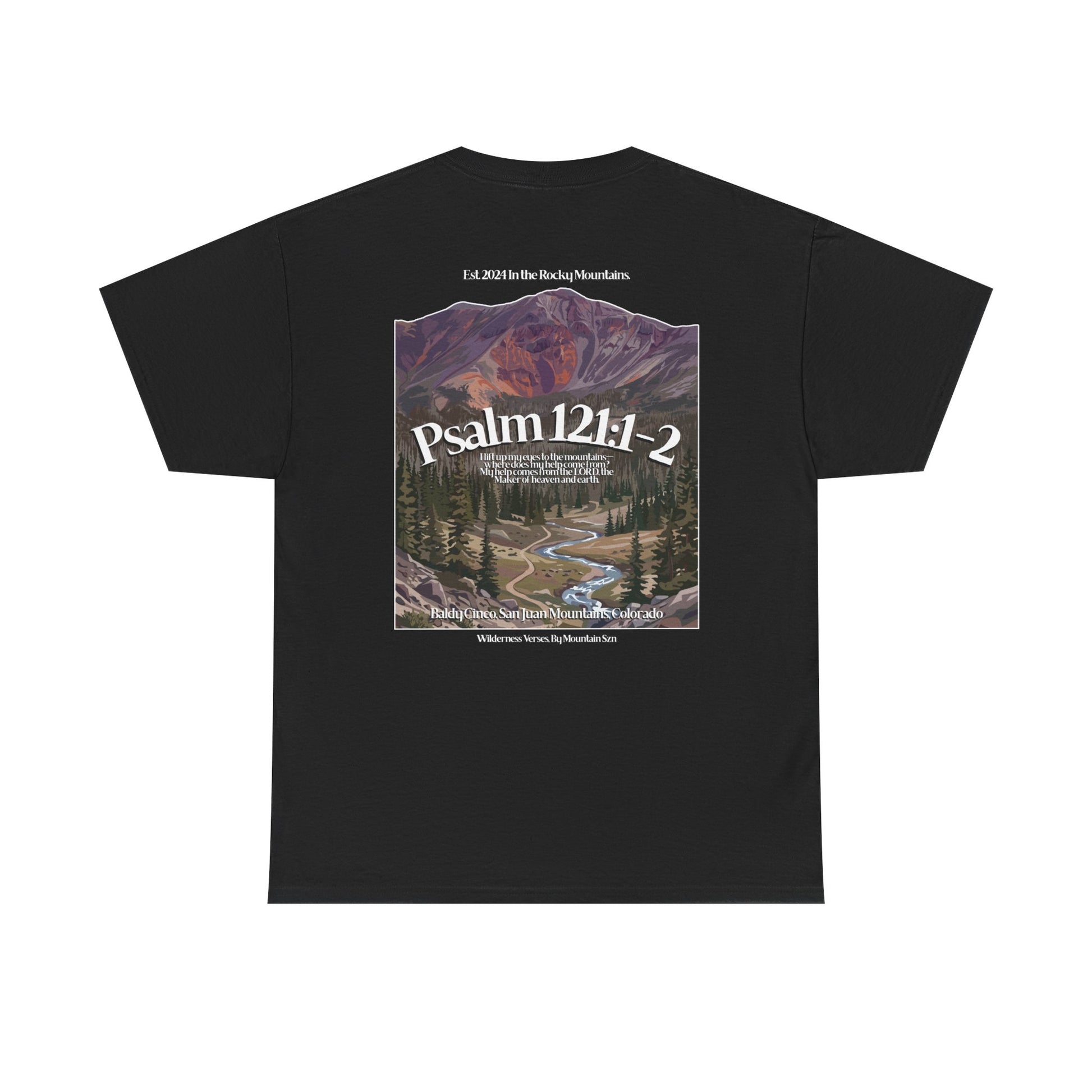 Psalm 121:1-2 Rocky Mountains Tee